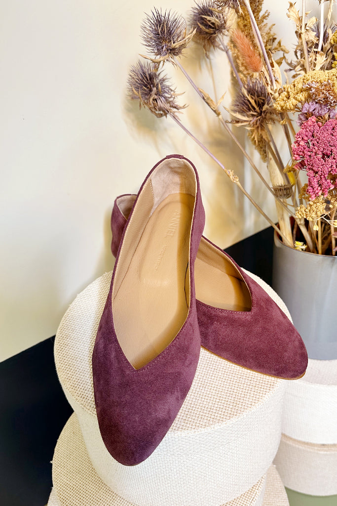 Ballerine Anniel suede amarena