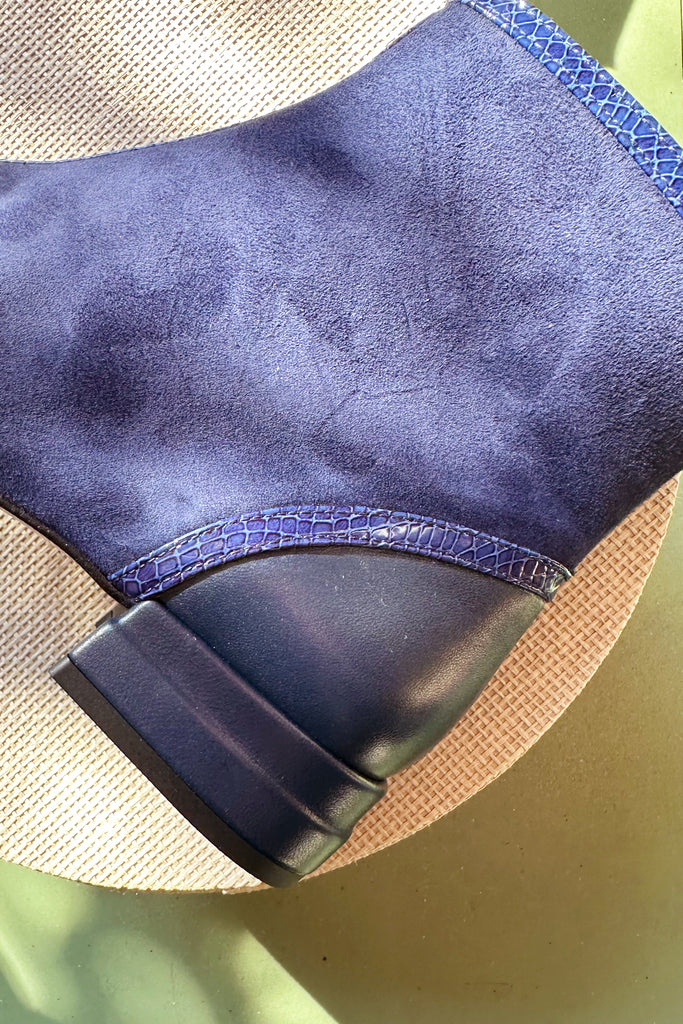 Stivaletti Audley blu tre pellami