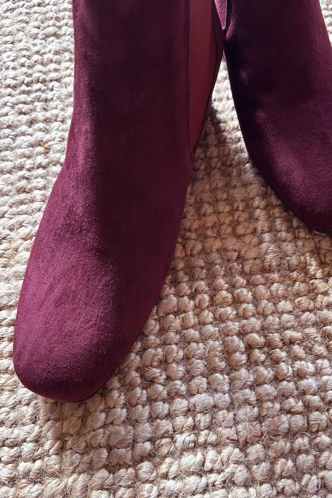 Stivaletti La Belle Shoes camoscio bordeaux