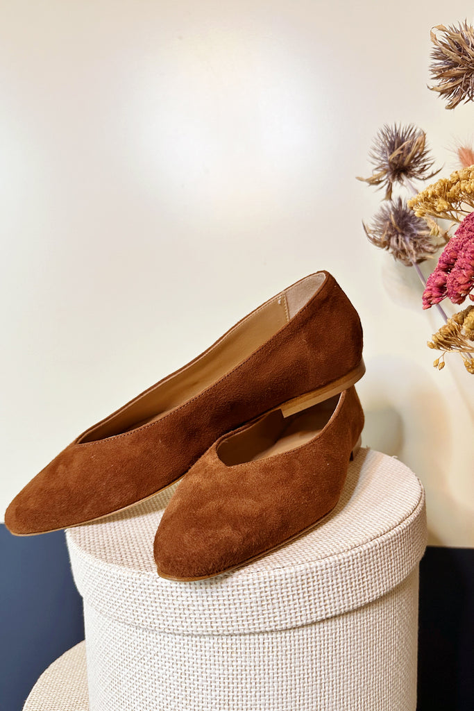 Ballerine Anniel suede cognac