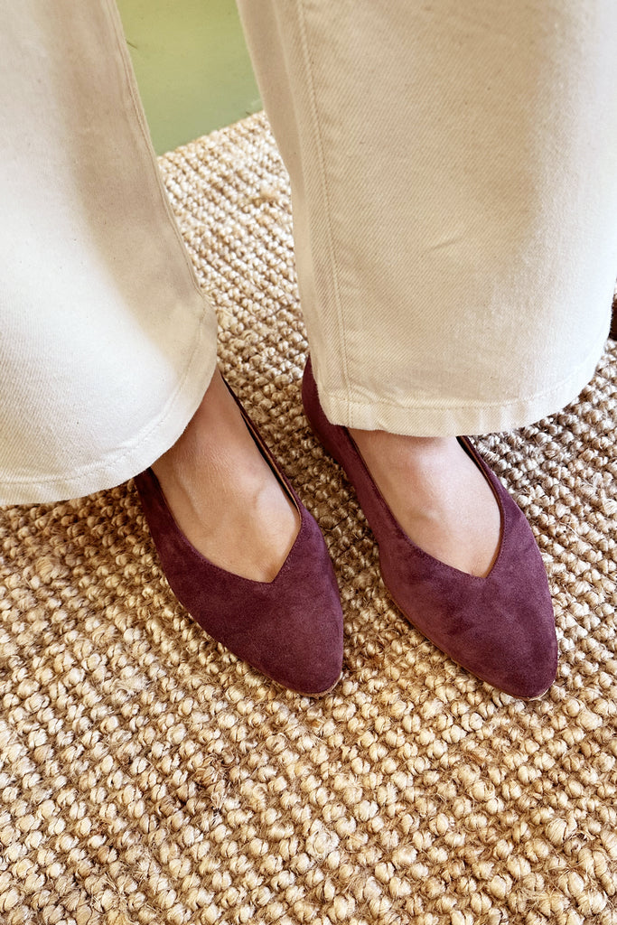 Ballerine Anniel suede amarena