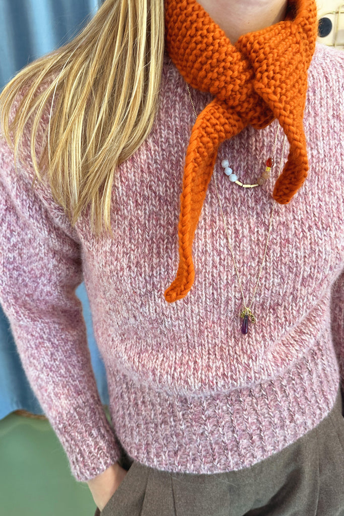 Sciarpa Bibi foulard color zucca