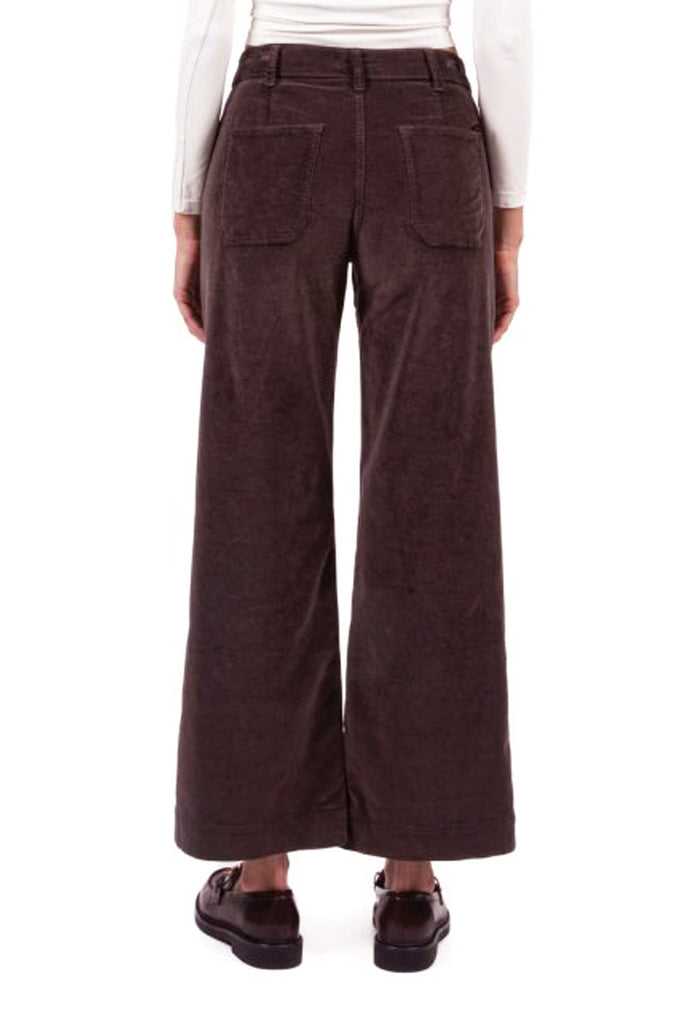 Pantaloni Cigalas in velluto mille righe cioccolato