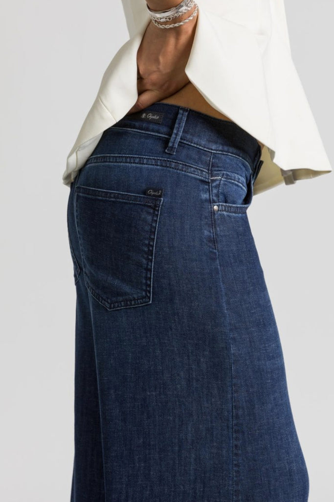 Pantaloni Cigalas denim blu hw wide leg