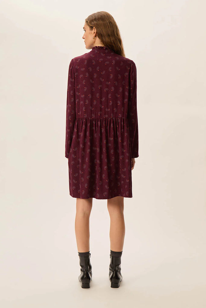 Abito Des Petits Hauts bordeaux fantasia cachemire