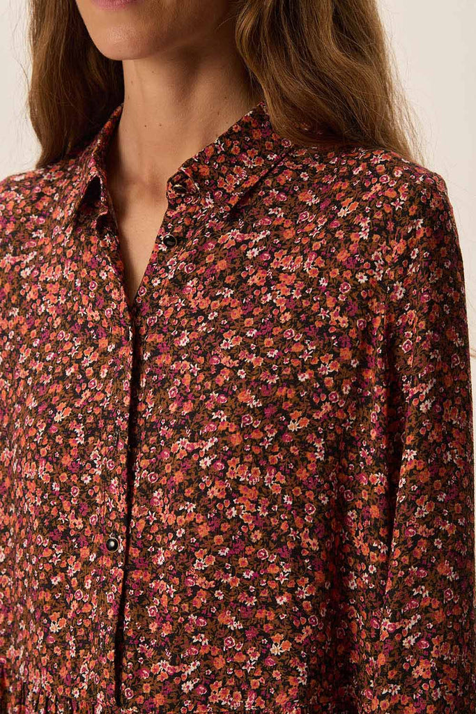 Abito Des Petits Hauts fantasia fiorellini zucca