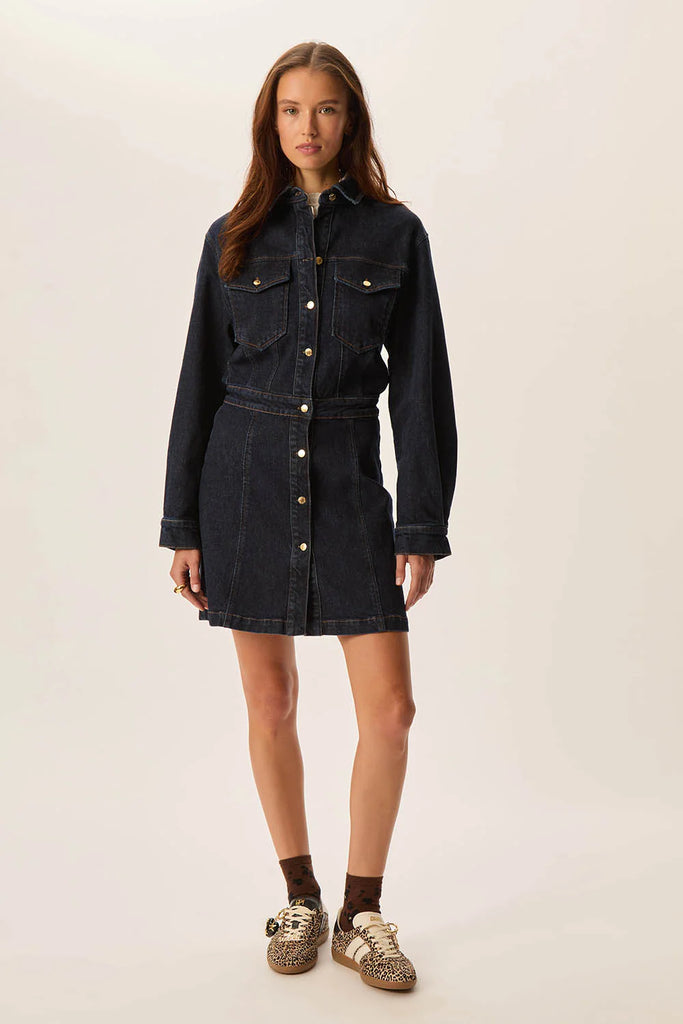 Abito Des Petits Hauts denim blu scuro