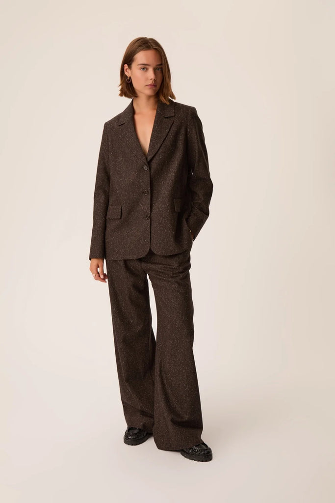 Blazer Des Petits Hauts cioccolato sale e pepe