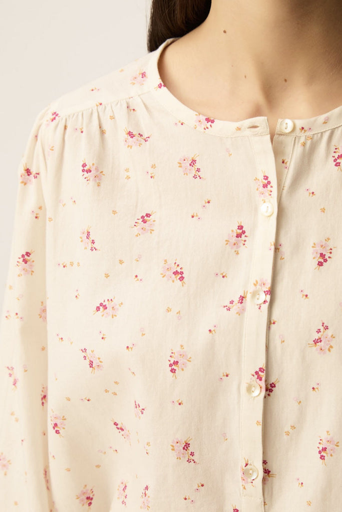 Camicia Des Petits Hauts panna mazzolini rosa