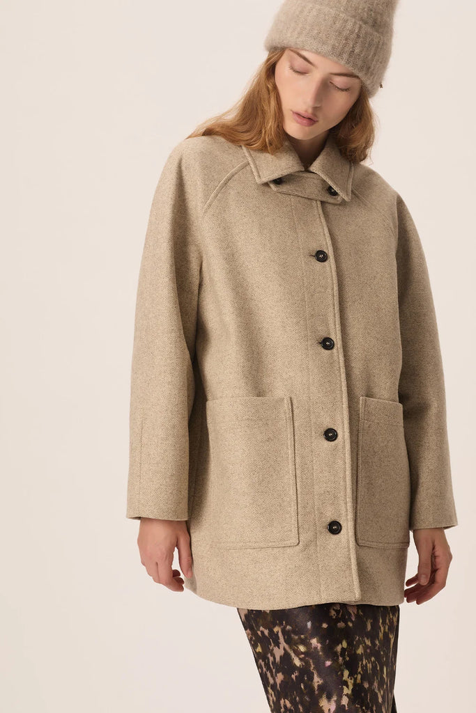 Cappotto Des Petits Hauts ecrù midi