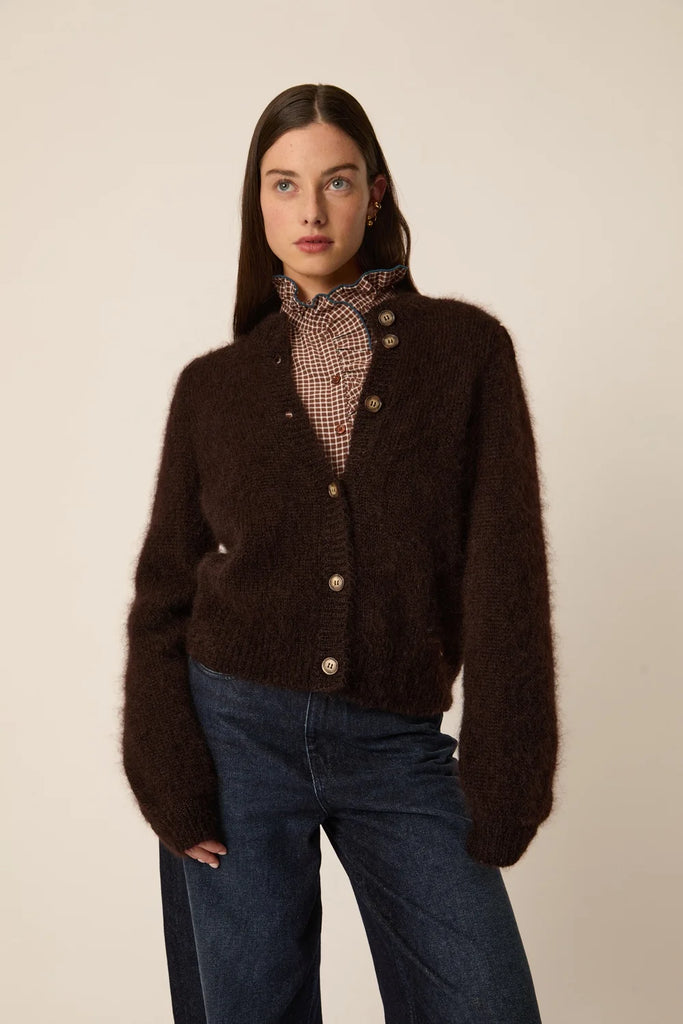 Cardigan Des Petits Hauts cioccolato