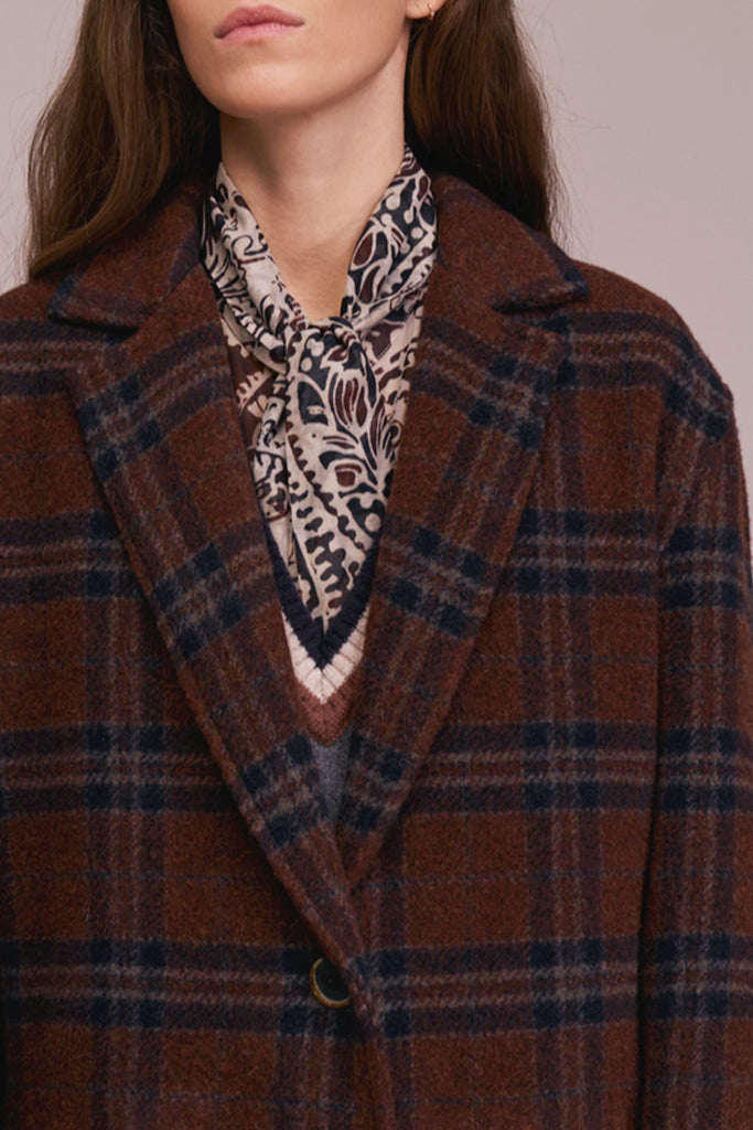 Cappotto Diega terracotta principe di galles