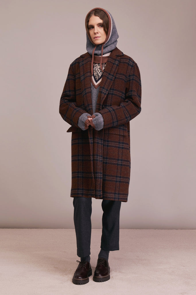 Cappotto Diega terracotta principe di galles