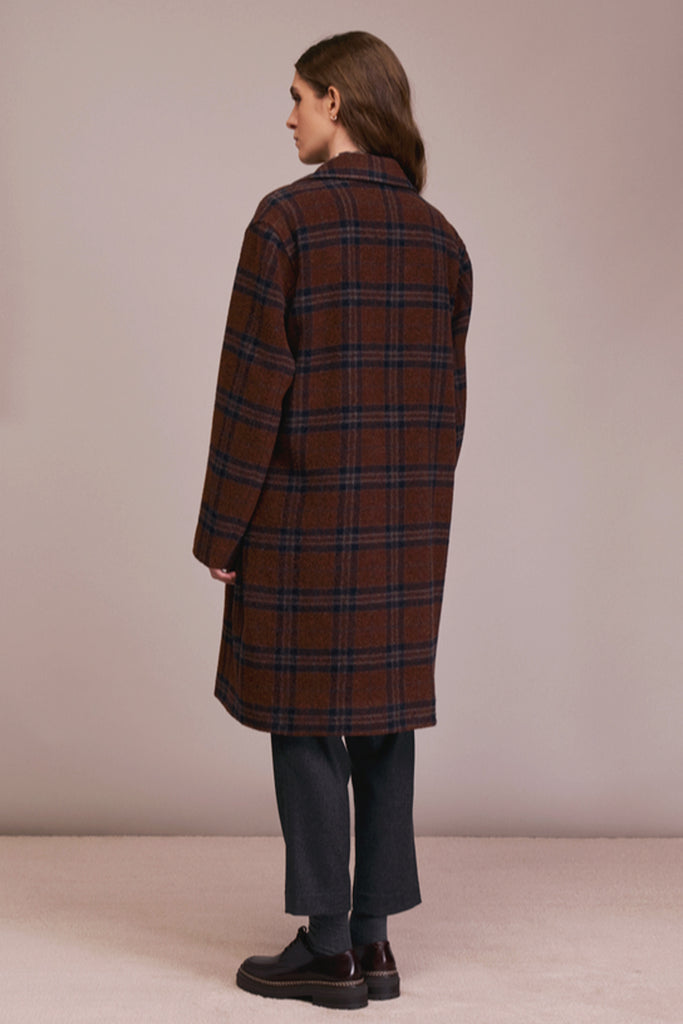 Cappotto Diega terracotta principe di galles