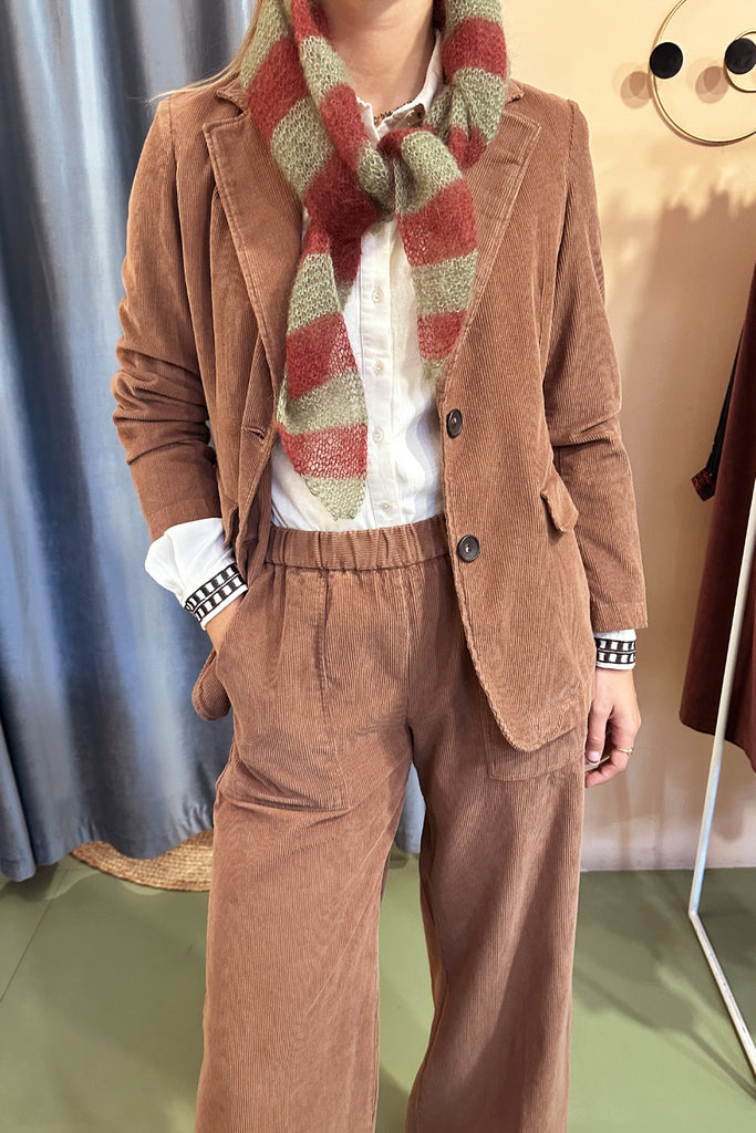 Blazer Diega velluto mllerighe color mocha mousse