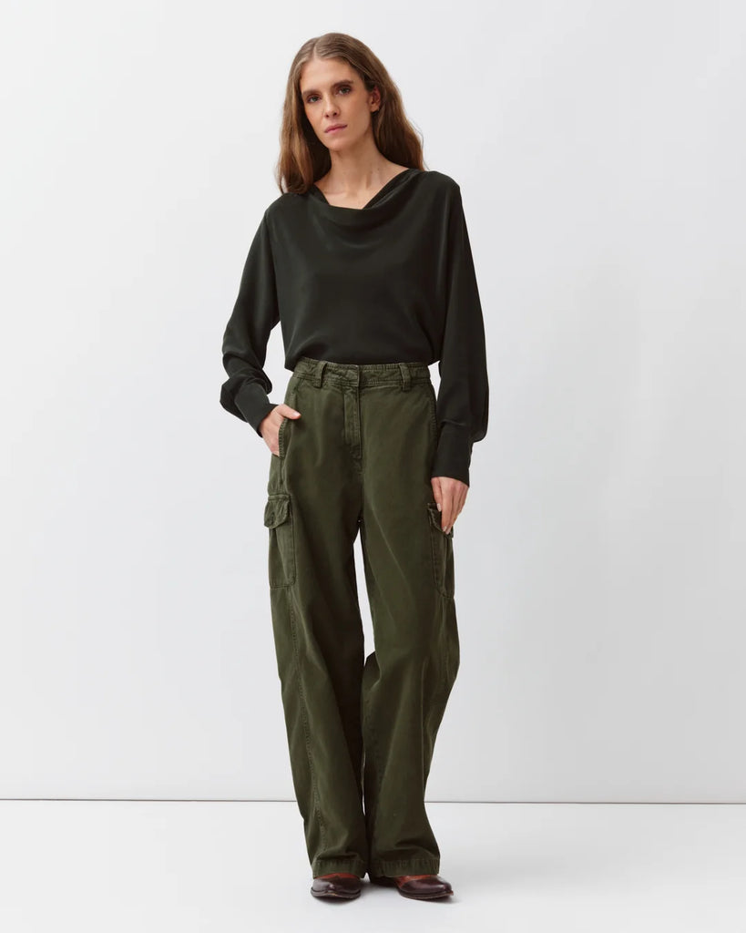 Pantaloni Diega cargo verde army