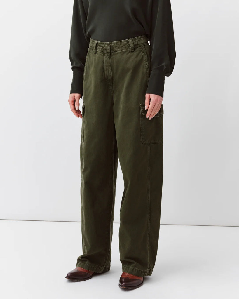 Pantaloni Diega cargo verde army