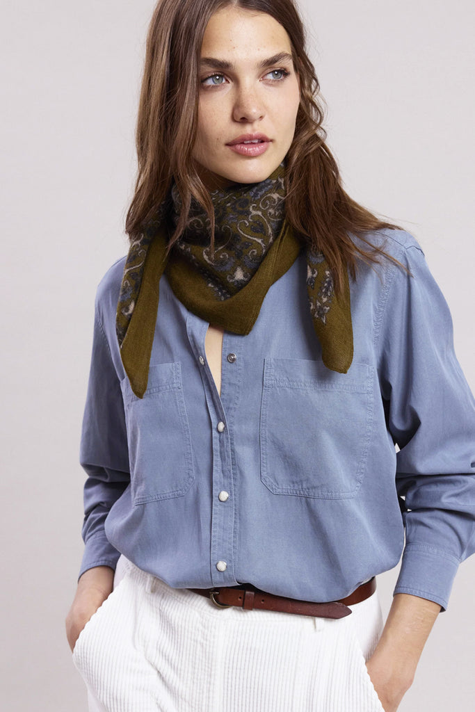 Sciarpa Hartford verde oliva fantasia bandana