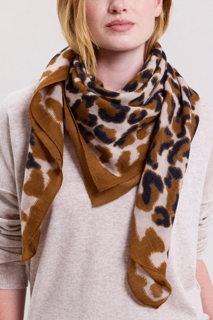 Sciarpa Hartford leo cannella