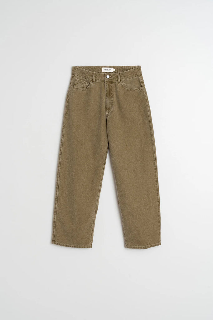 Pantaloni Indi and Cold denim verde oliva