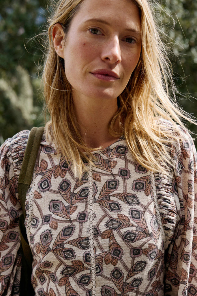 Abito Indi and Cold panna fantsia art decò