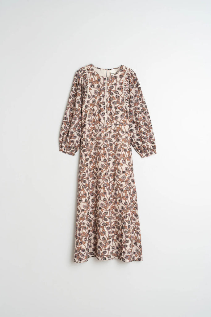 Abito Indi and Cold panna fantsia art decò