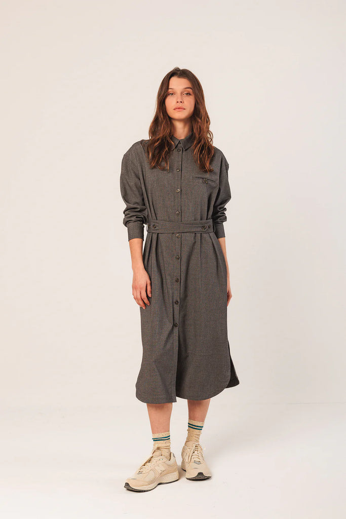 Abito Indi and Cold antracite gessato