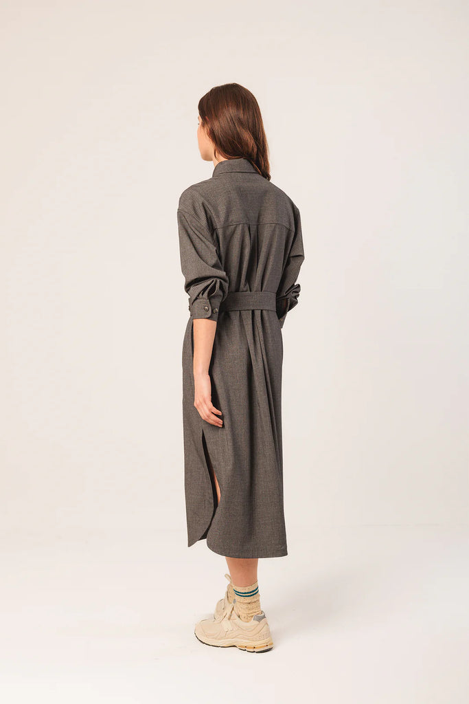 Abito Indi and Cold antracite gessato