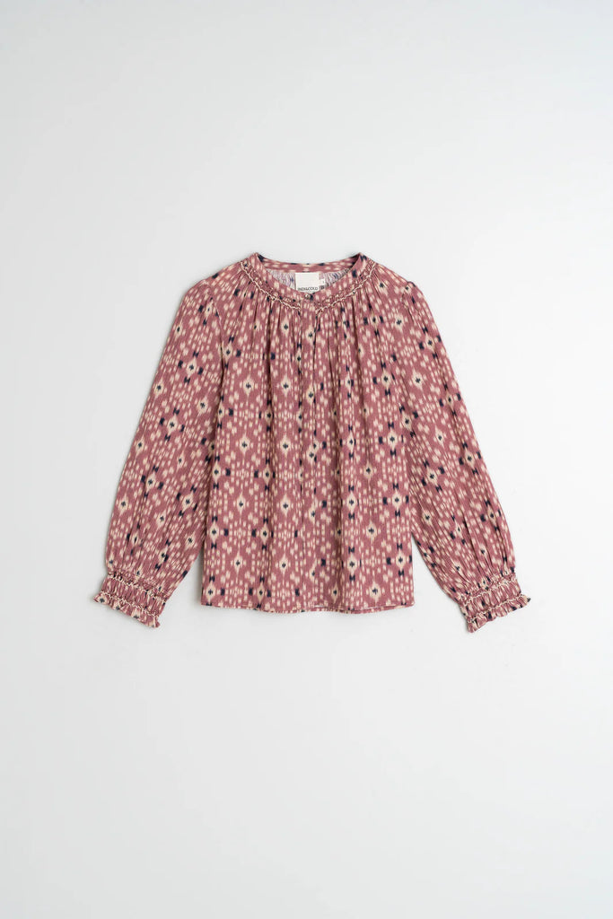 Camicia Indi and Cold malva motivi tie-dye