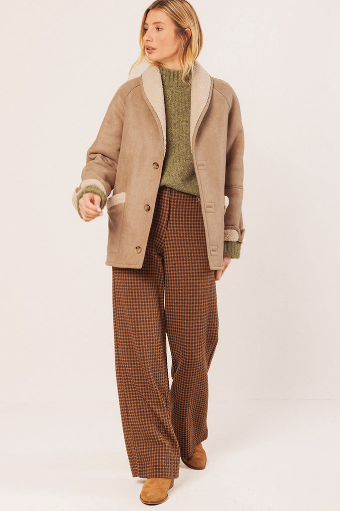 Eco Montone Indi and Cold color ercu scollo a scialle