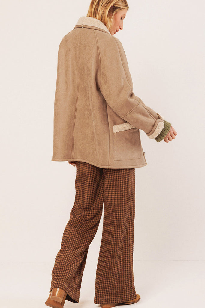 Eco Montone Indi and Cold color ercu scollo a scialle