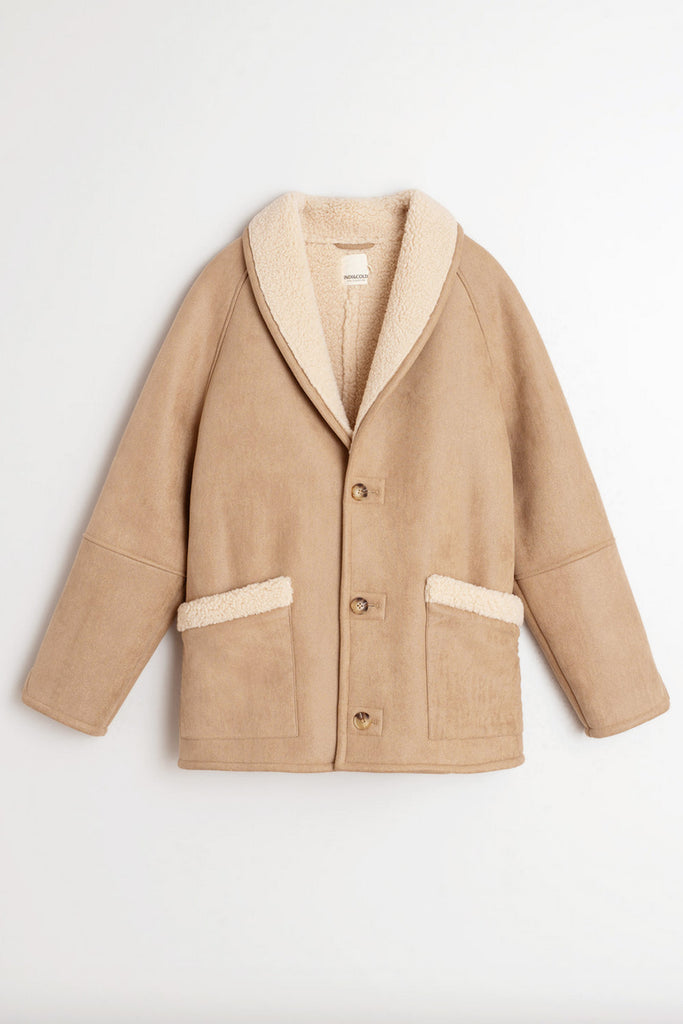 Eco Montone Indi and Cold color ercu scollo a scialle