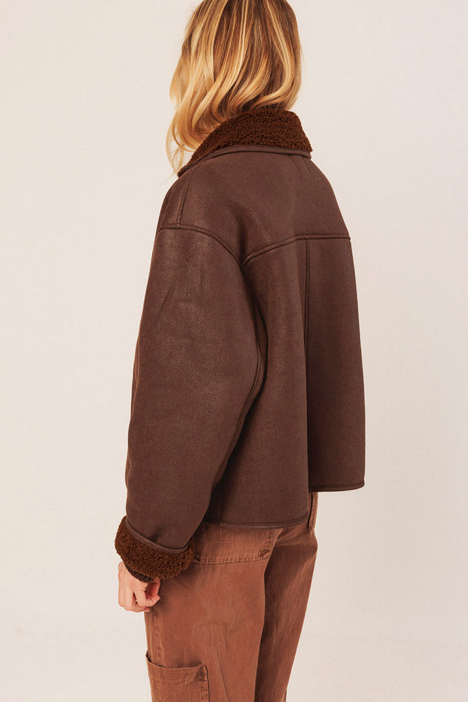 Eco Montone Indi and Cold color cioccolato