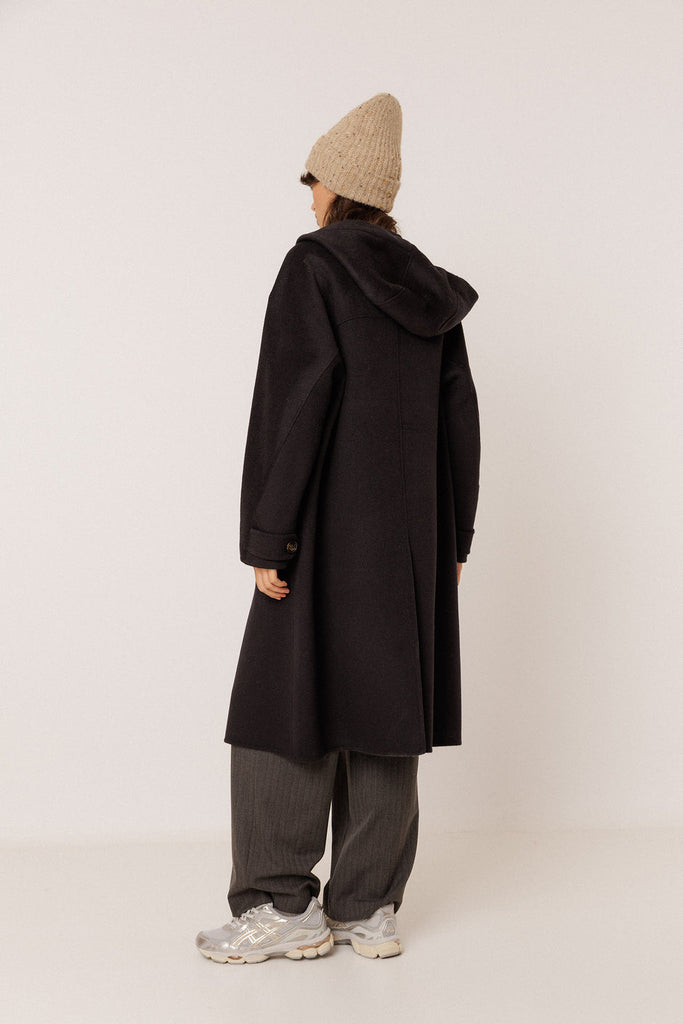 Cappotto Indi and Cold blu doppiopetto