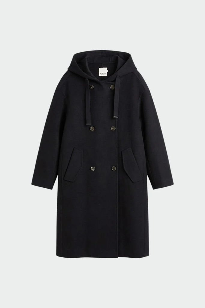 Cappotto Indi and Cold blu doppiopetto