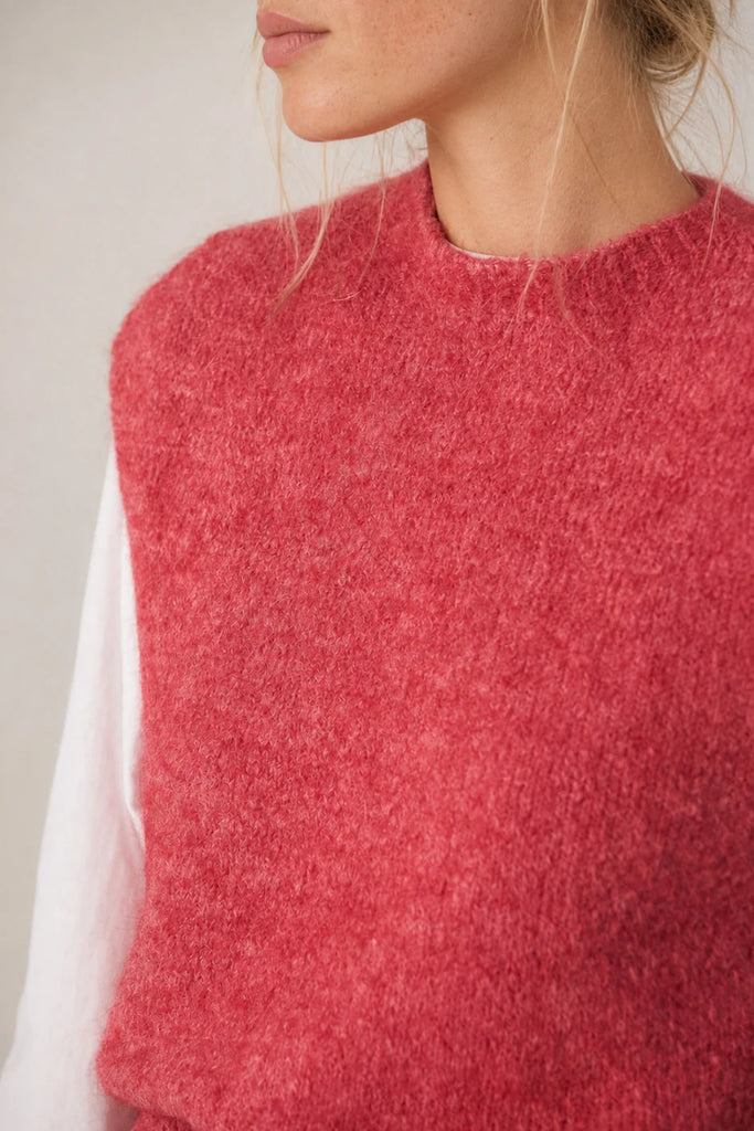 Gilet Indi and Cold rosa melange