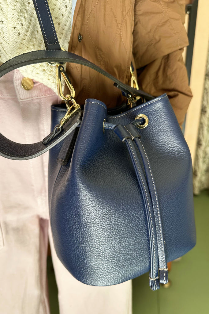 Borsa IOEF secchiello blu inchiostro
