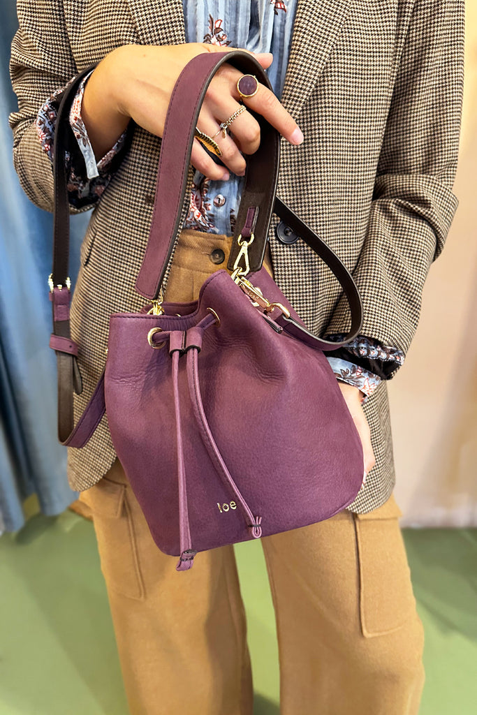 Borsa IOEF secchiello nabuk grape