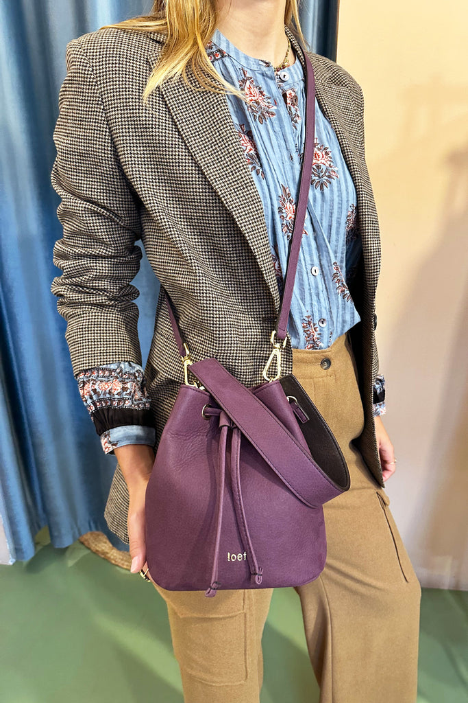 Borsa IOEF secchiello nabuk grape