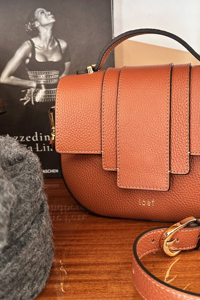 Borsa IOEF a mano o tracolla terracotta