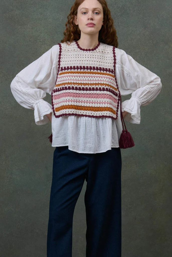 Gilet Louise Misha crochet multicolor