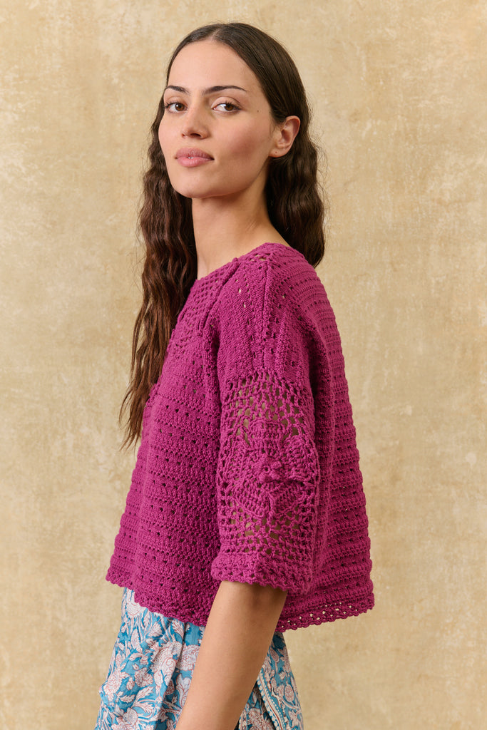 Maglia Louise Misha crochet bouganville