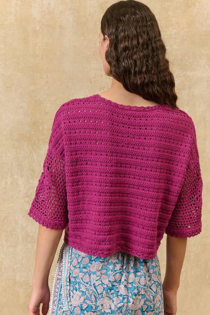 Maglia Louise Misha crochet bouganville