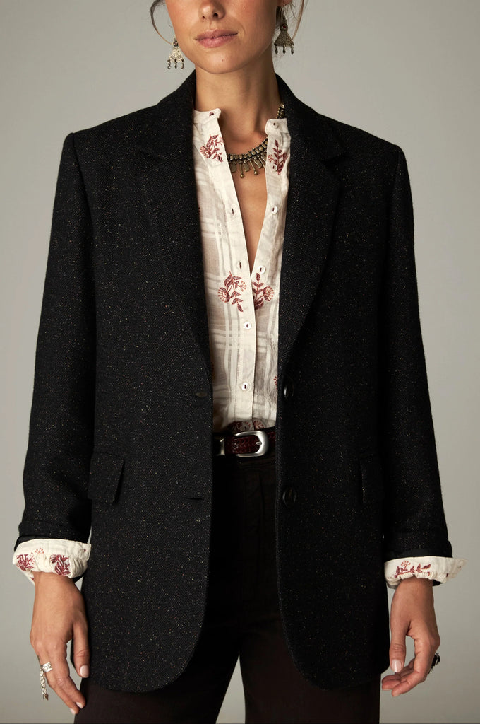 Blazer Maison Hotel nero sale e pepe multi