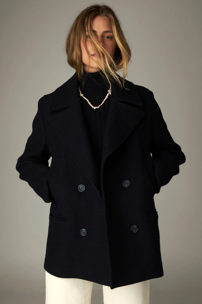 Cappotto Maison Hotel caban blu