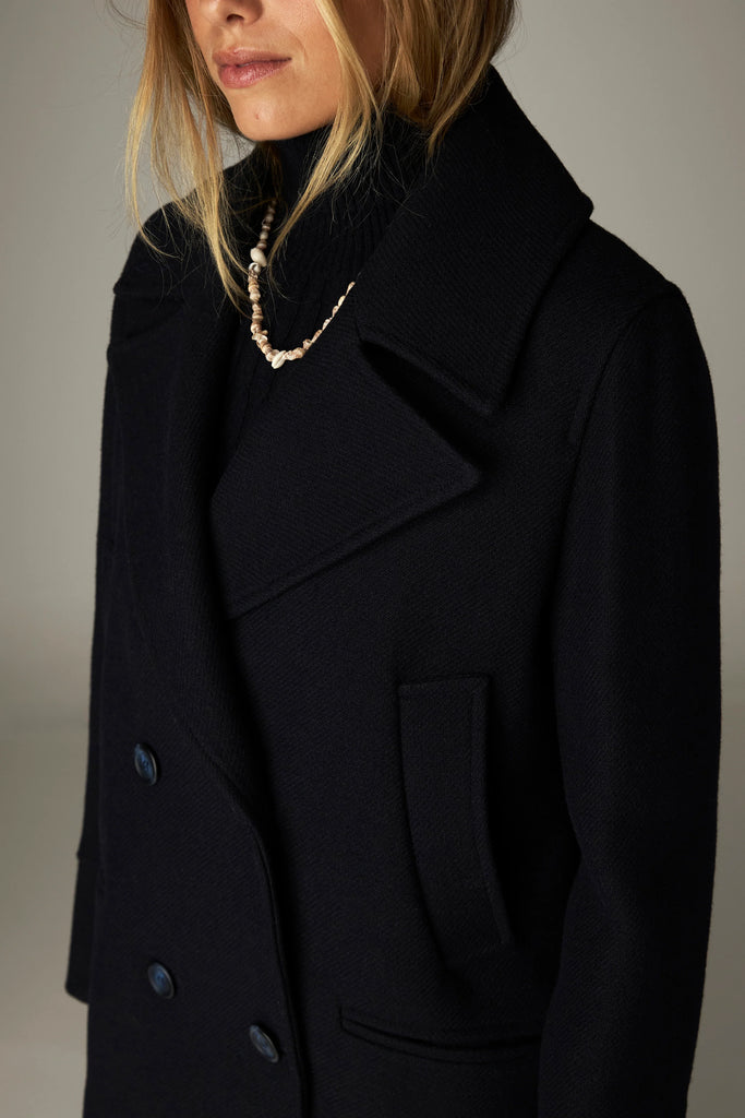 Cappotto Maison Hotel caban blu