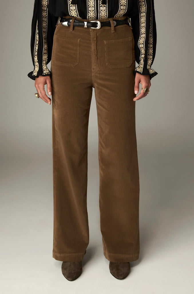 Pantaloni Maison Hotel velluto nocciola 4 tasche