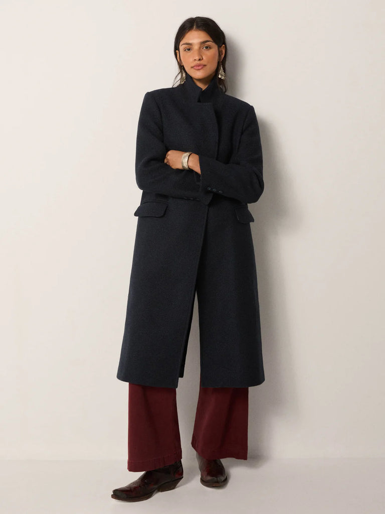 Cappotto Maison Hotel blu lungo