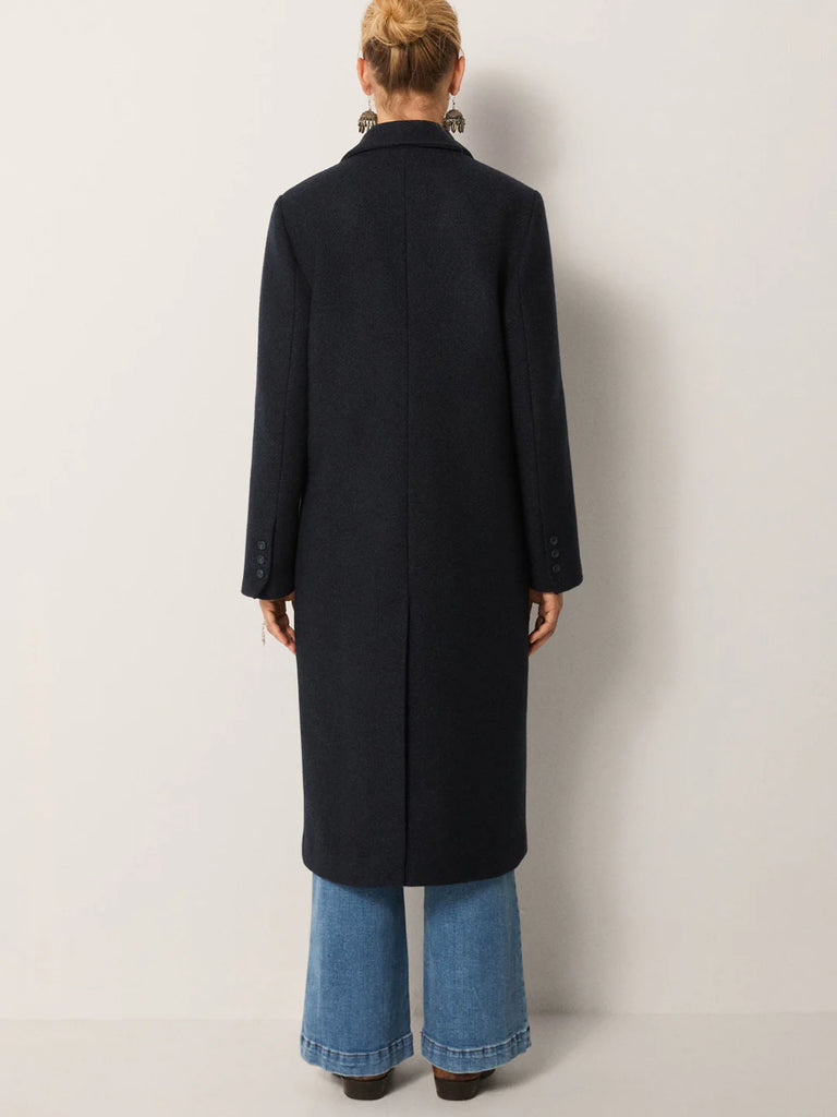 Cappotto Maison Hotel blu lungo