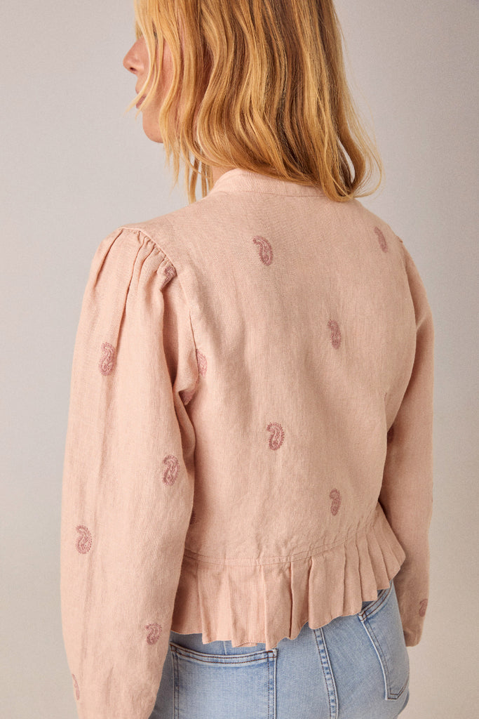 Giacca Maison Hotel poudre con ricami